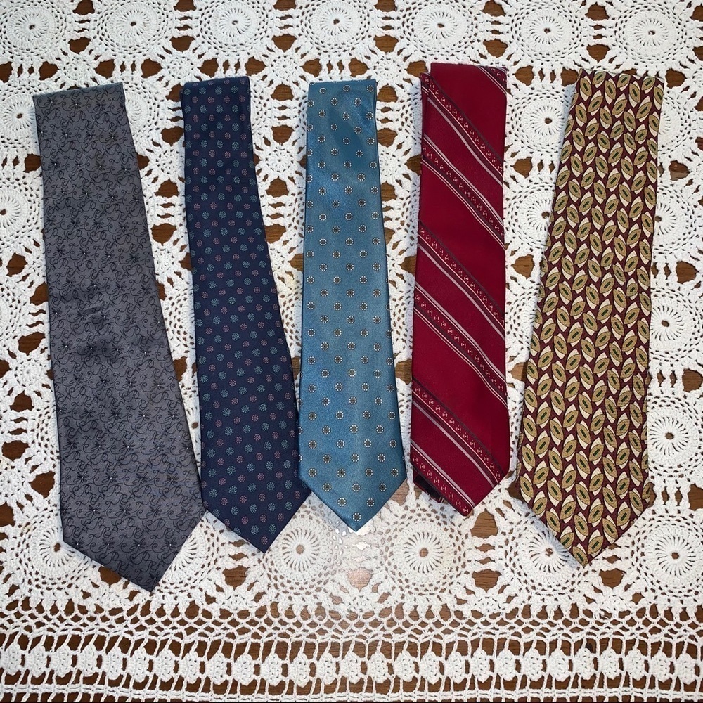 Bundle of 5 Ties, various brands